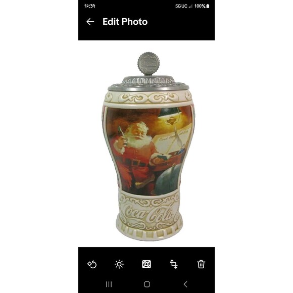 Vtg 1996 Coca Cola "Good Girls and Boys" Christmas Stein Collection w/Lid A 0809 - Picture 1 of 8